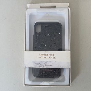 IPhone XR Black protective glitter case